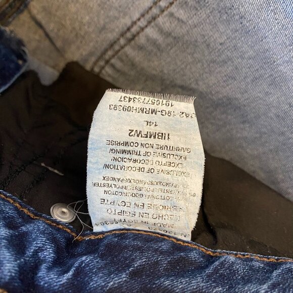 Lee Riders Woman's Jeans 14 Long Slim Bootcut Midrise Dark Wash Cotton/Polyester - Picture 11 of 14